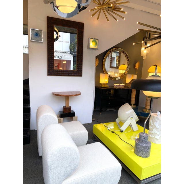 Metal Pair of Metal Chrome Box Sconces Bubble Glass, Netherland, 1970s For Sale - Image 7 of 12