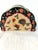 Charming hand-painted ceramic napkin holder in a French Country rooster and floral motif.