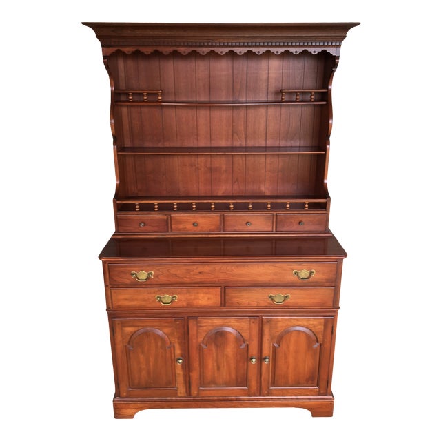 Pennsylvania House Solid Cherry 2 Piece Hutch Candelight Finish