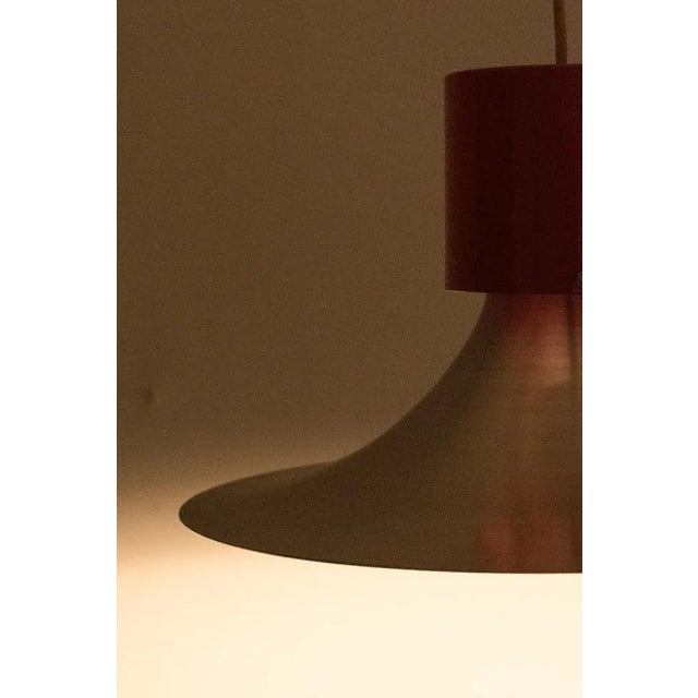 Pendant Lamp with Orange Detail For Sale - Image 4 of 8