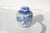 Late 20th Century Blue and White Asian Ginger Jar With Lid- Two Pieces For Sale - Image 4 of 11