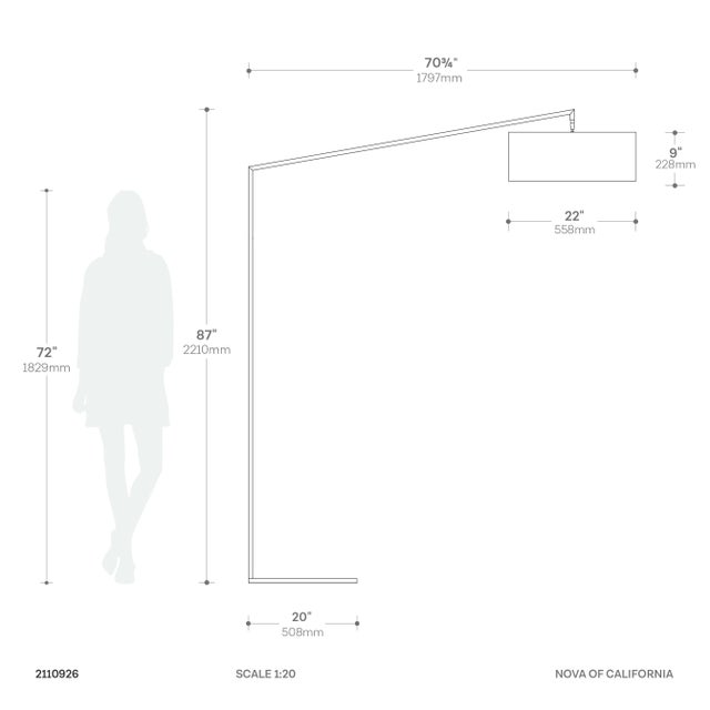 The Stretch Arc Lamp is a modern lighting masterpiece designed by Kirby Groce in 2011. Its sweeping arc silhouette...