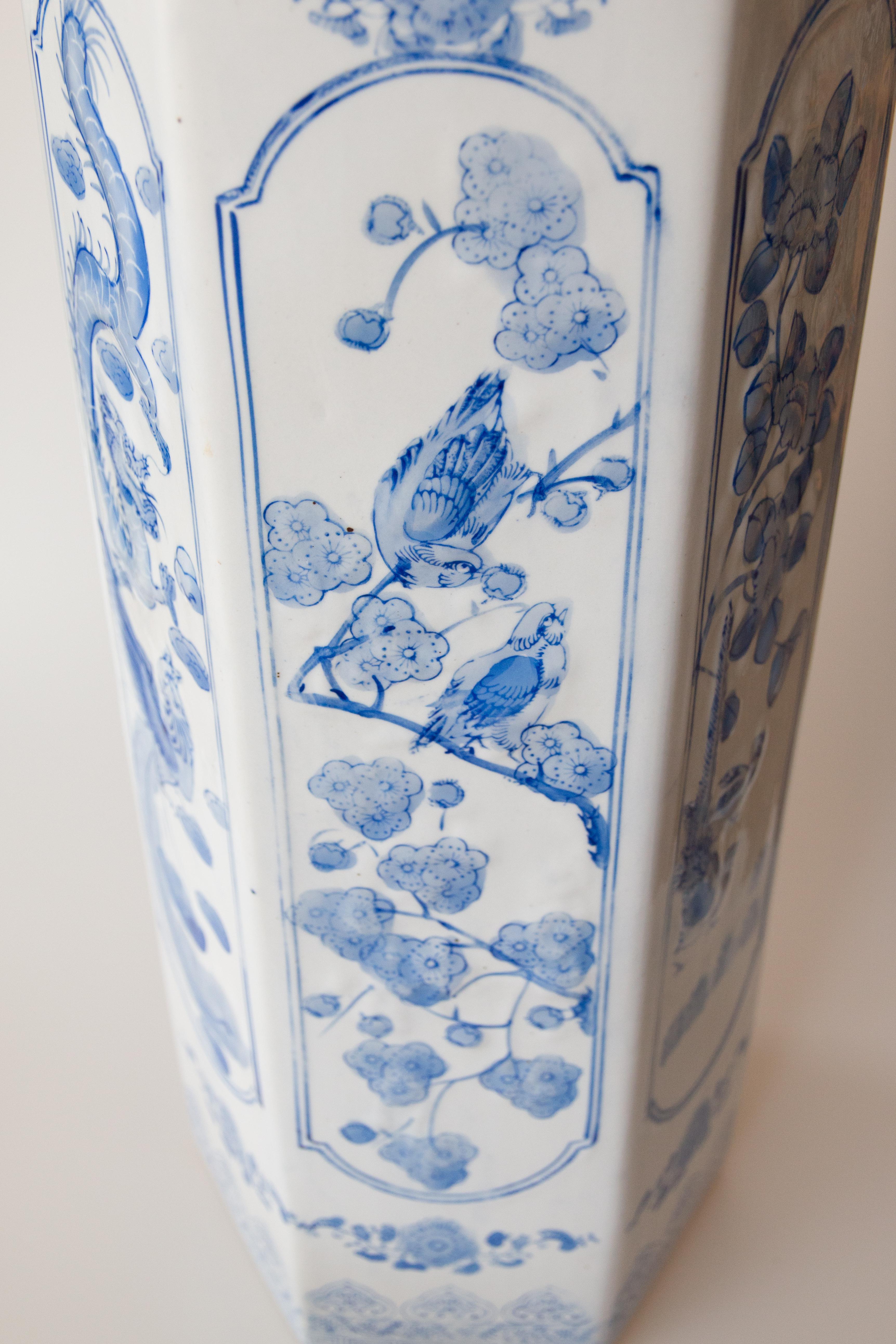 large ceramic umbrella stand