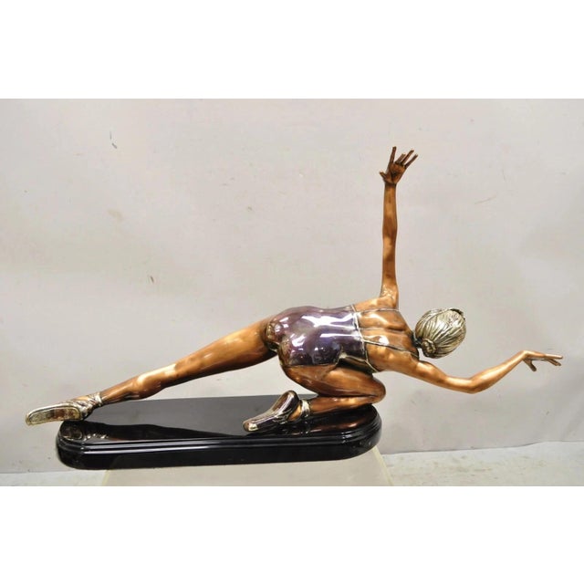 Bronze Late 20th Century Federico Cardona Bronze Sculpture of Ballet Dancer on Marble Base 32/250 For Sale - Image 8 of 13
