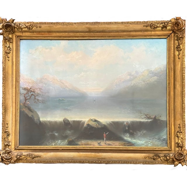 Landscape Composition, 1869, Pastel, Framed For Sale - Image 14 of 14