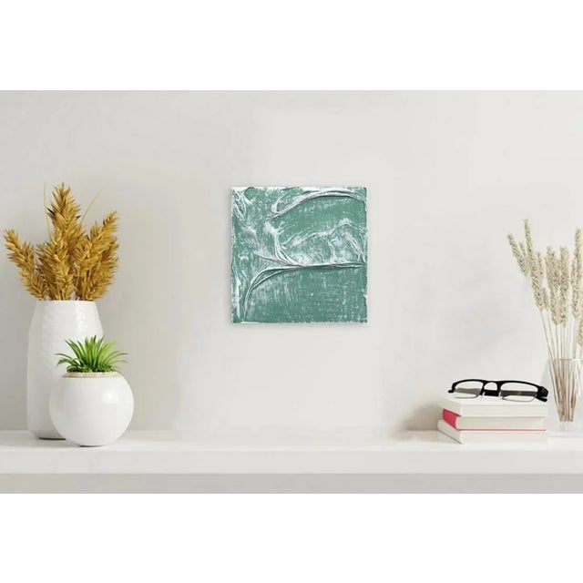 Green Forces of Nature 19 - Original Textural Green Artwork by Len Klikunas For Sale - Image 8 of 10