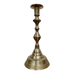 Vintage Polished Brass Candlestick Holder
