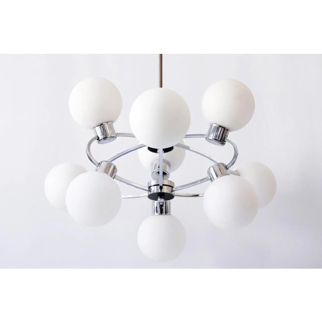 Mid-Century Modern Multi-Globe Ceiling Lamp, 1970s For Sale - Image 3 of 18