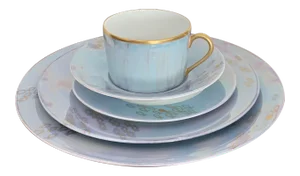 Poc a Poc Tahiti Fish Design Limoges China Set - 5 Pieces