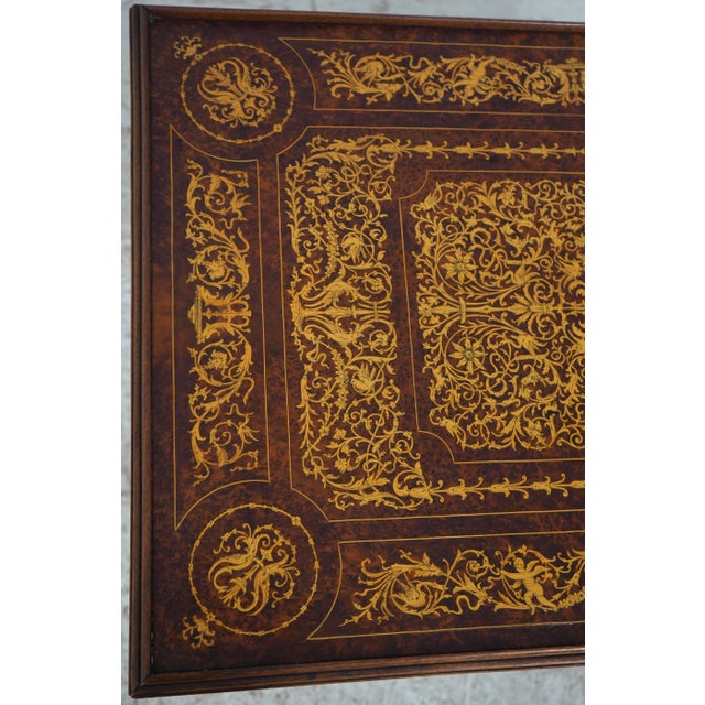Vintage Italian Marquetry Inlaid Accent Table For Sale - Image 11 of 13
