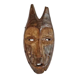 Vintage Carved Wood Lega Mask