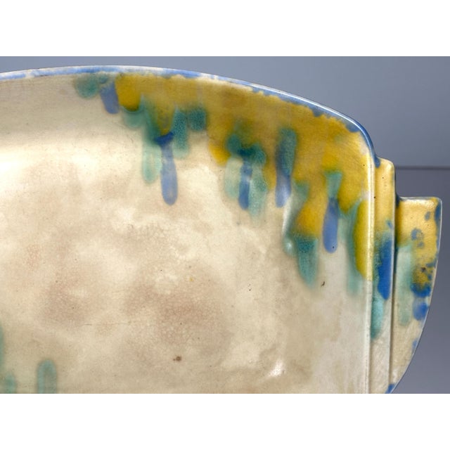 Rare & Original, Art Deco Carlton Ware Sandwich Tray for your consideration. The tray measures approx. 10 inches long, 6...
