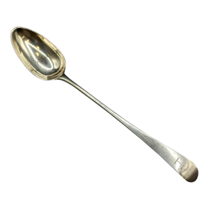 1790 English George III Sterling Silver Basting Spoon by Jacob Levi