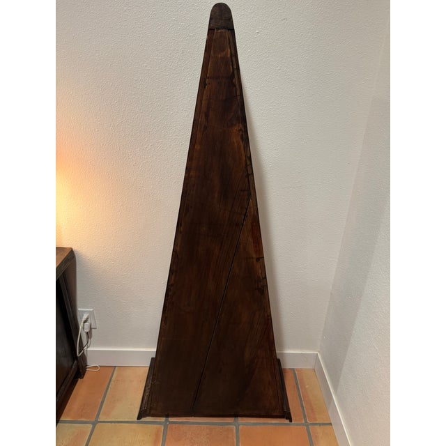 Vintage Indonesian Style Hand-Carved Wood Pyramid Chest, 11 Drawers, 60” For Sale - Image 11 of 11