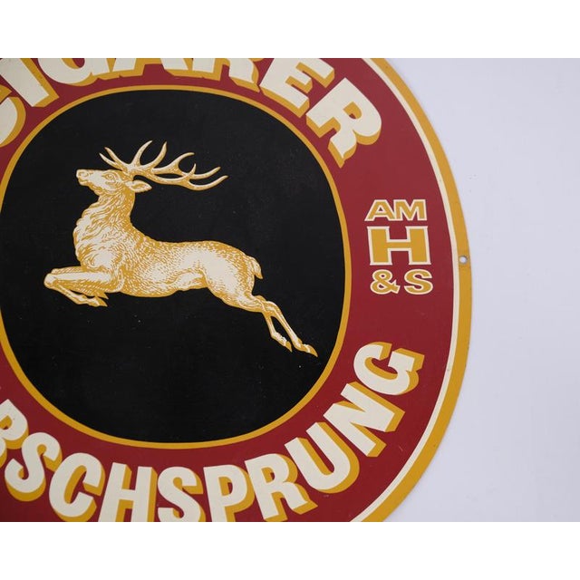 Wall-Mounted Advertising Sign for Hirschsprung Cigars, Denmark For Sale - Image 3 of 6
