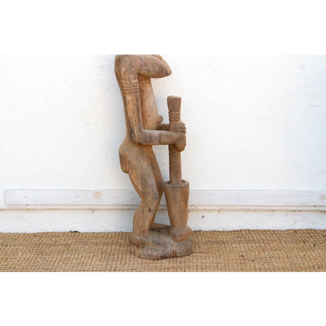 A 63" Tall Commanding Baule Female Figure For Sale - Image 4 of 11