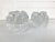 Crystal glass candle holders, design by Göran Warff for Kosta Boda, Sweden in the 1970s. Set of 2. Groovy mid-century...