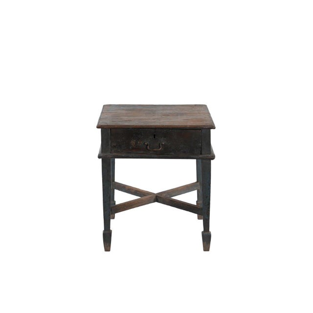 Indian Vintage Indian Teakwood Side Table For Sale - Image 3 of 5