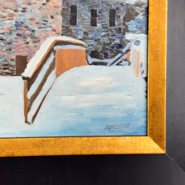 Original oil painting by Ben Fortunado Marcune (American, 1935-2018; PAFA Fellow, Bucks County/Northampton PA)....