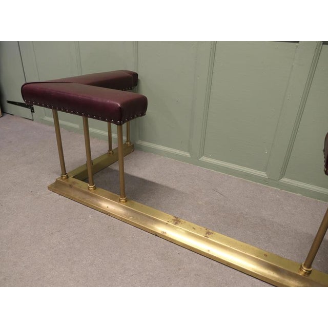 Art Deco Brass Fireside Bench, 1900 For Sale - Image 3 of 8