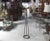 Early 20th Century Vintage Mid-Century Round Brass Base Iron Spokes Floor Lamp For Sale - Image 5 of 7