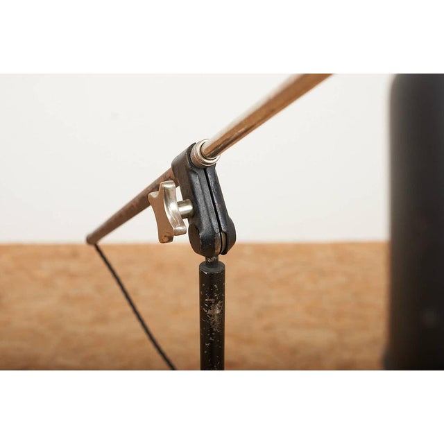Floor Lamp with Black Die-Cast Aluminum Base from Bag Turgi, 1930s For Sale - Image 9 of 14