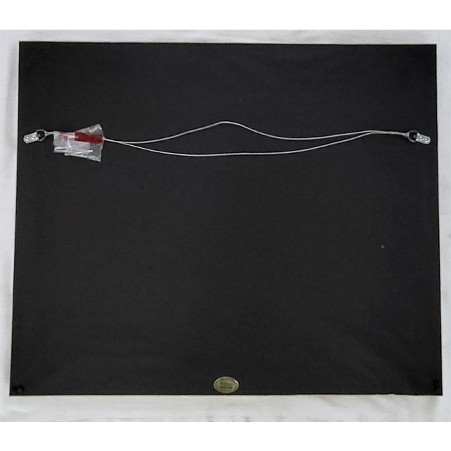 Black Stunning Painting Doberman Pinscher Male Dog - Red Rock Background For Sale - Image 8 of 10