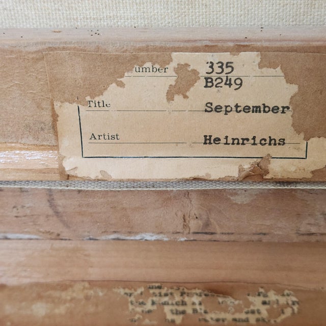 Signed 20th Century German Fall Landscape Painting in Gilt Frame For Sale - Image 9 of 10