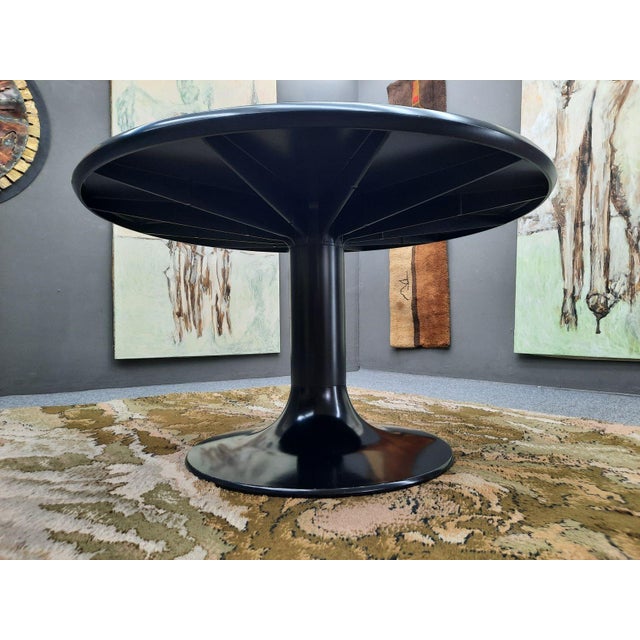 Black Space Age Plastic Dining Table by Ernst Möckl, 1960s For Sale - Image 8 of 16