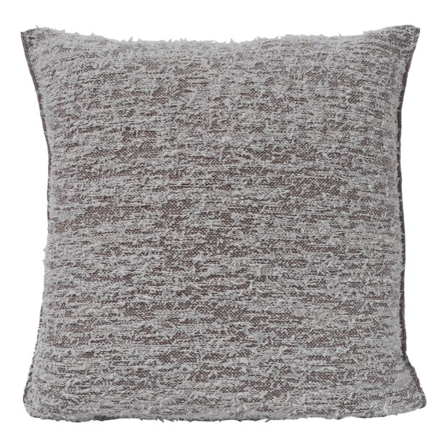 Fuzzy Cushion Cover in Beige by BOI For Sale