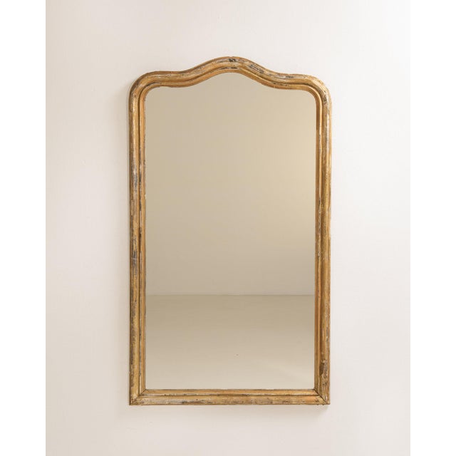 19th Century France Gold Wood Mirror For Sale - Image 4 of 7
