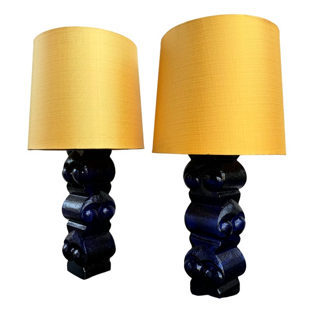 Table Lamps in Glass by Bengt Edenfalk, Sweden, 1970, Set of 2 For Sale