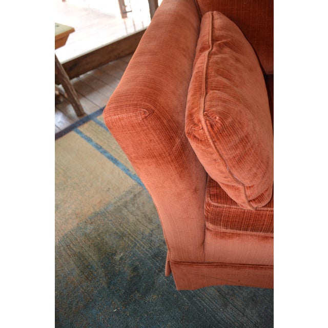 This is a great little loveseat! Very comfortable, I would say soft! The upholstery is a velvety feel. There are zips on...