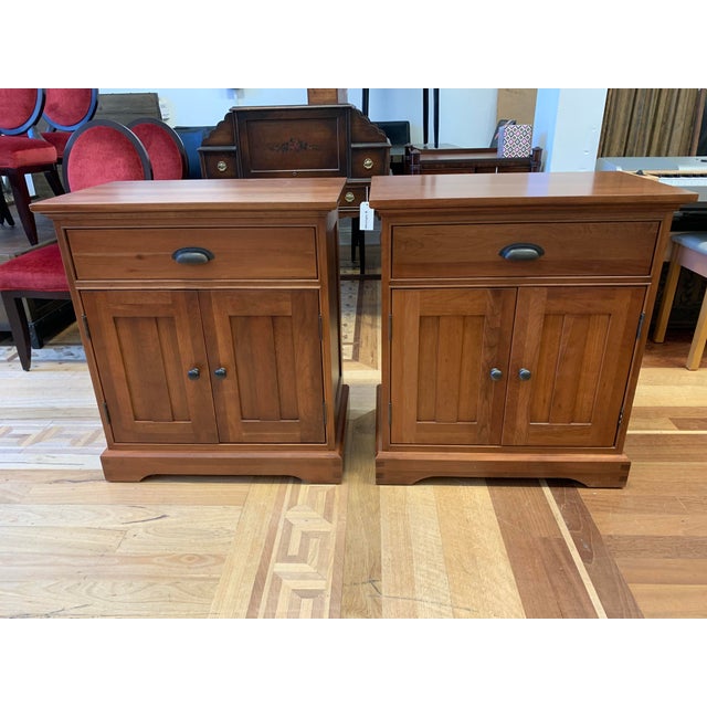 Restoration Hardware Michaels Furniture Cherry Marston Nightstands Chairish