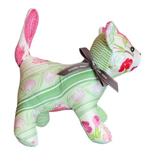 Hermes Oeillets Sauvages Vintage Silk Scarf Charming Kitten For Sale