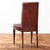 Set of 6 French Wood and Leather Dining Chairs in the Manner of Jean-Michel Frank, C. 1940 For Sale In Philadelphia - Image 6 of 7