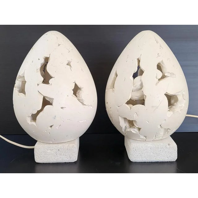 Vintage Egg Lamps, 1970, Set of 2 For Sale - Image 3 of 12