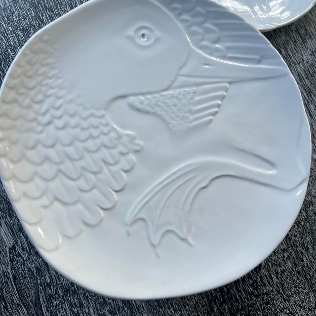 1980s Set of 8 Mancer Italy Domain Handmade Duck Swan Dishes For Sale In San Francisco - Image 6 of 8