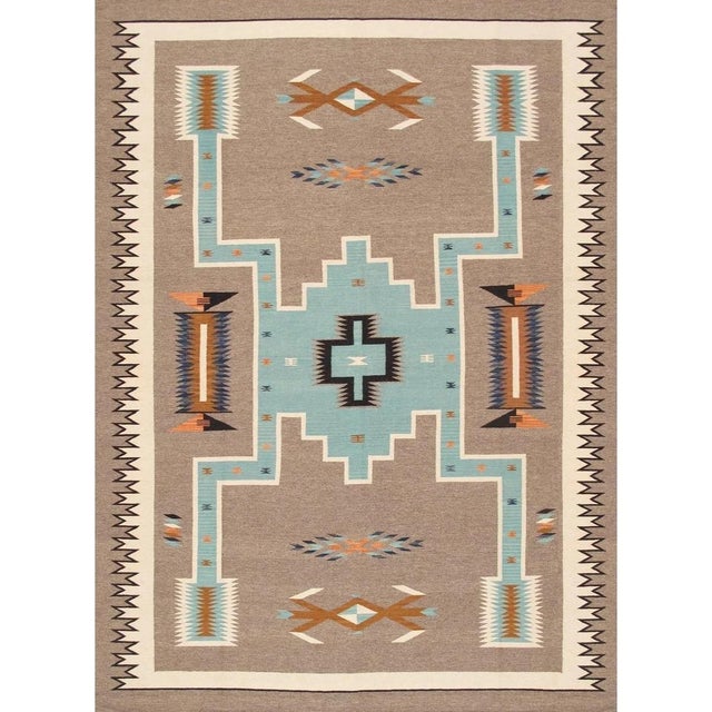 Tuscany Wool Mocha Area Rug, 8'10'' X 11'10'' For Sale - Image 4 of 4