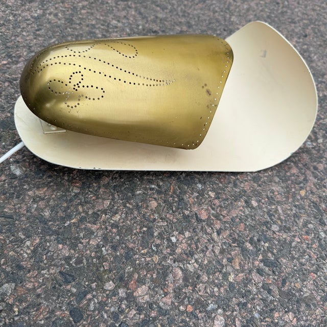 Metal Swedish Modern Brass Wall Sconces by Harald Notini for Böhlmarks, 1950s, Set of 2 For Sale - Image 7 of 9