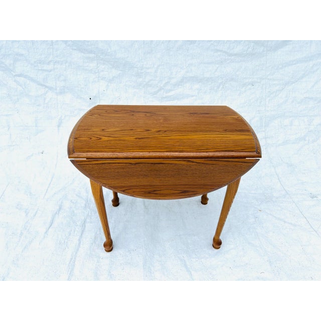 Wood 1980s Vintage Table Standard Chair of Gardner Drop -Leaf Table For Sale - Image 7 of 9
