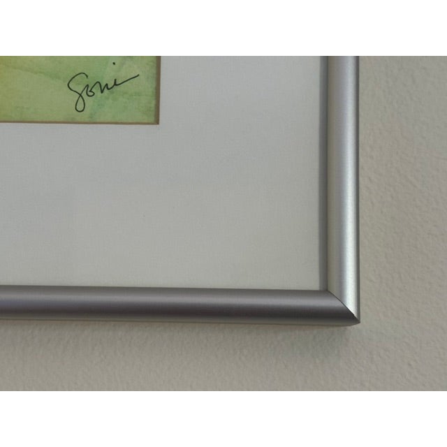 1990s Soni Wright Signed "Maru" Series Abstract Watercolor "Safe Voyage Home" For Sale In Los Angeles - Image 6 of 9