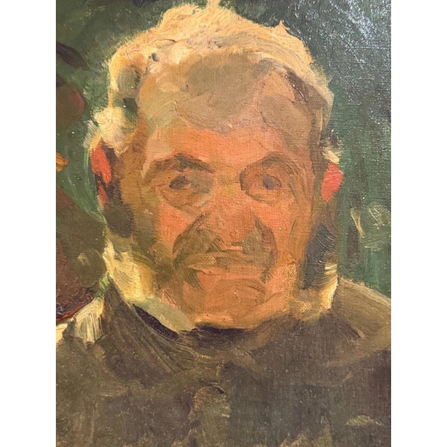 Modern Heinrich Pforr, Portrait Composition, Oil Painting on Canvas For Sale - Image 3 of 11