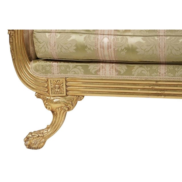 19th Century Style Italian Giltwood Love Seat For Sale - Image 4 of 5