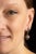 Contemporary Pair of Pave` Diamond and Ruby Drop Earrings For Sale - Image 3 of 4
