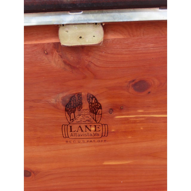Wood Mid Century Lane Cedar Chest Blanket Trunk Window Bench With a Drawer 6657 For Sale - Image 7 of 18