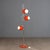 Vintage Orange Enameled Metal Lamp For Sale - Image 9 of 9