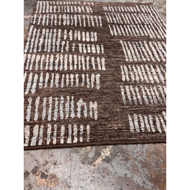 Restoration Hardware 6ft × 8ft 5in Restoration Hardware Esma Hand Knotted Wool Area Rug For Sale - Image 4 of 12