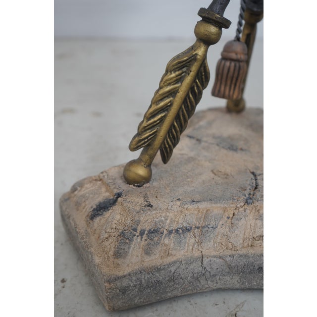 Vintage Leather-Wrapped Box on Stand For Sale - Image 11 of 15