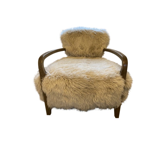 Restoration Hardware Timothy Oulton Yeti Sheepskin Armchair Chairish